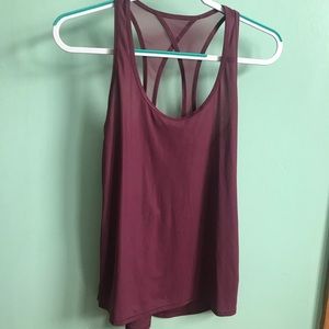 Lululemon open back mesh tank